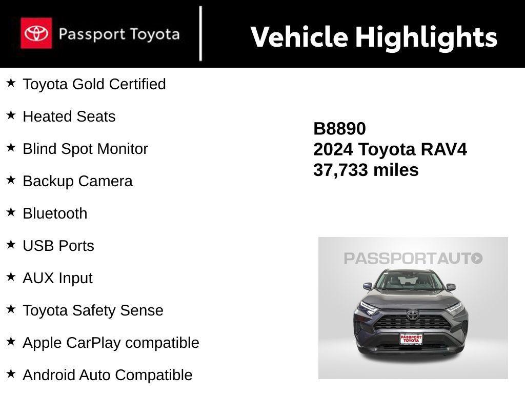 used 2024 Toyota RAV4 car, priced at $29,855