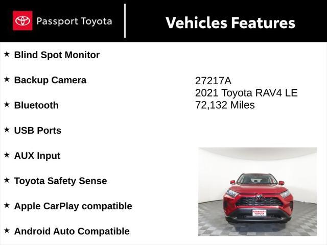 used 2021 Toyota RAV4 car, priced at $21,300