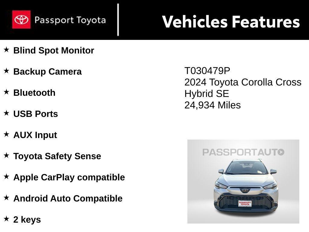 used 2024 Toyota Corolla Hybrid car, priced at $27,418