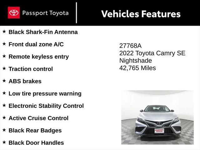 used 2022 Toyota Camry car, priced at $21,995