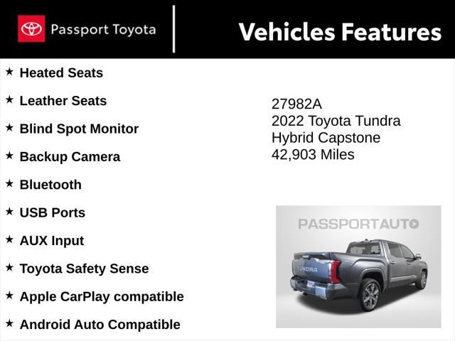 used 2022 Toyota Tundra Hybrid car, priced at $50,290