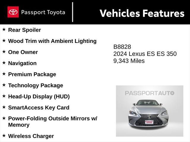 used 2024 Lexus ES 350 car, priced at $41,197