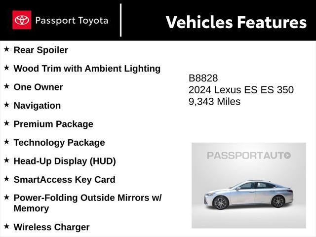 used 2024 Lexus ES 350 car, priced at $41,197