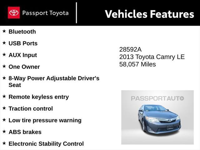 used 2013 Toyota Camry car, priced at $14,300