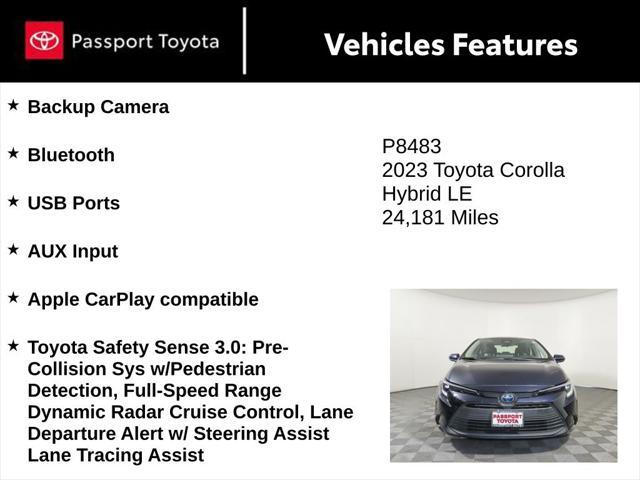 used 2023 Toyota Corolla Hybrid car, priced at $22,430