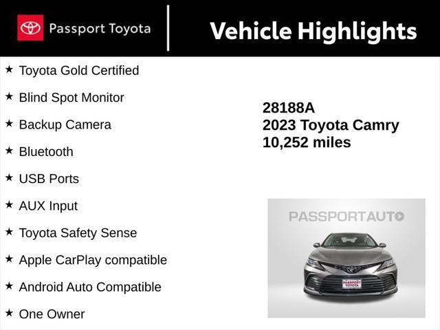 used 2023 Toyota Camry car, priced at $26,743