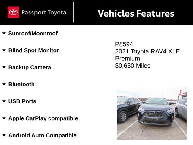 used 2021 Toyota RAV4 car, priced at $29,500