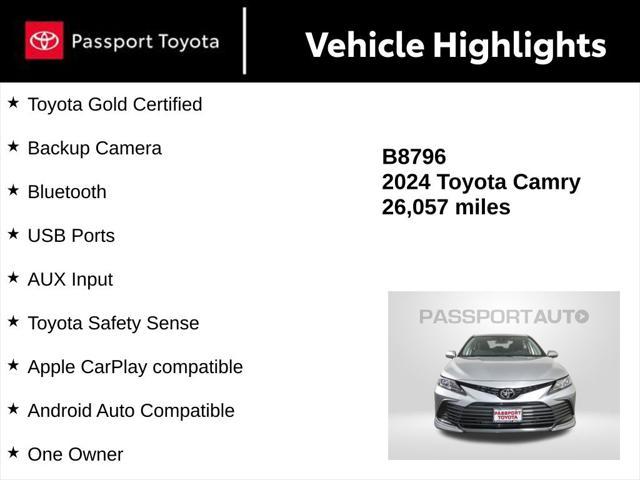 used 2024 Toyota Camry car, priced at $25,563