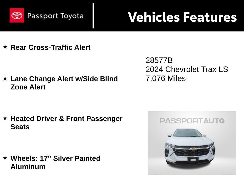 used 2024 Chevrolet Trax car, priced at $20,751