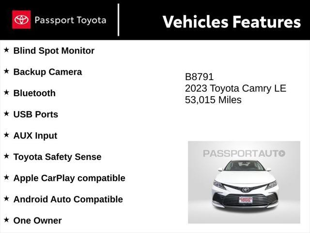 used 2023 Toyota Camry car, priced at $22,519