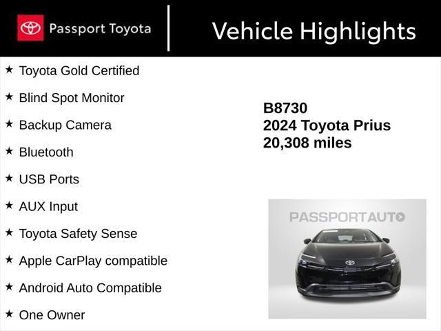 used 2024 Toyota Prius car, priced at $27,380