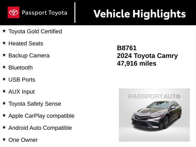 used 2024 Toyota Camry car, priced at $26,830
