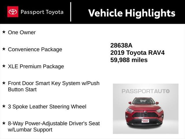 used 2019 Toyota RAV4 car, priced at $26,305