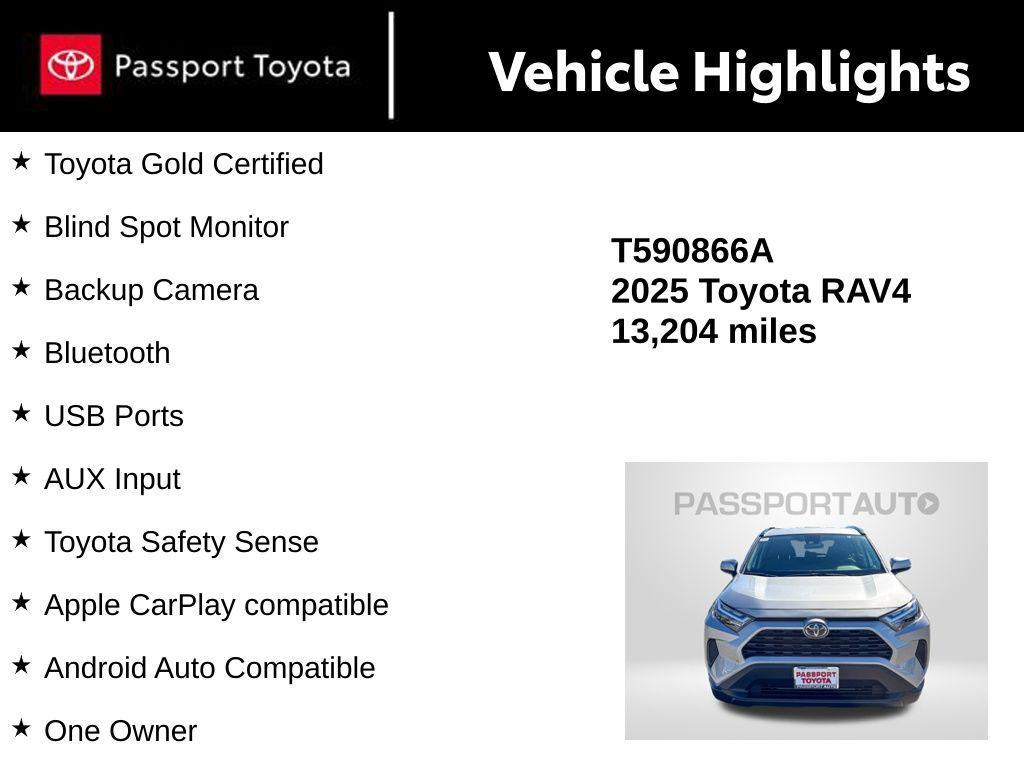 used 2025 Toyota RAV4 car, priced at $30,711