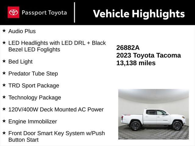 used 2023 Toyota Tacoma car, priced at $38,990