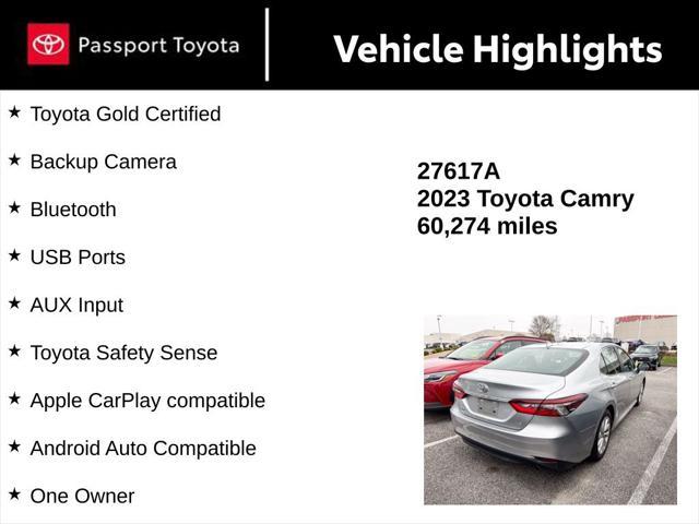 used 2023 Toyota Camry car, priced at $22,000