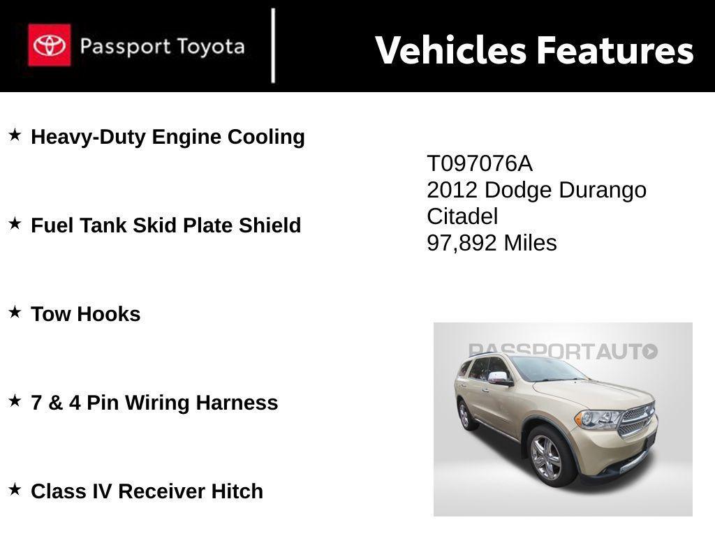 used 2012 Dodge Durango car, priced at $11,400