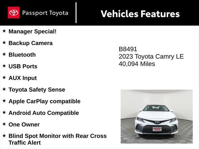 used 2023 Toyota Camry car, priced at $21,227