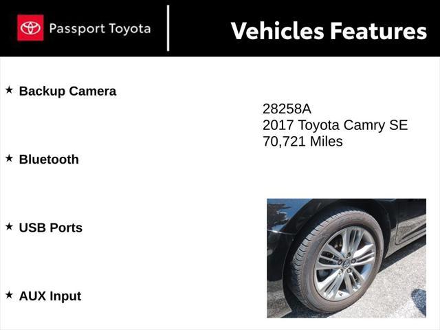 used 2017 Toyota Camry car, priced at $17,000