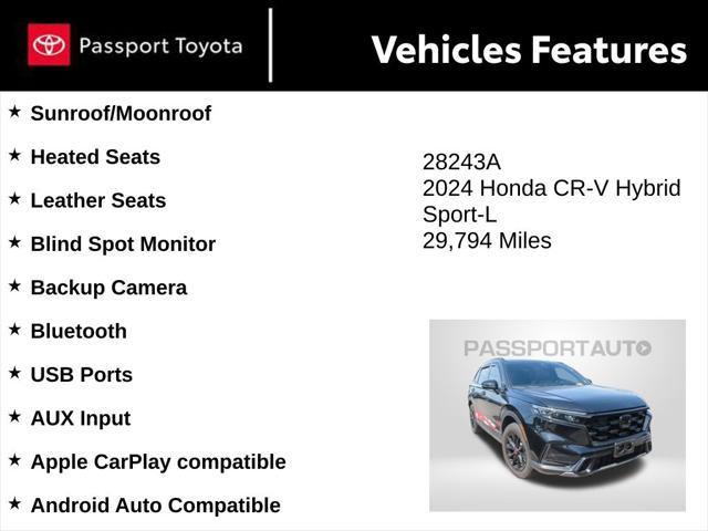 used 2024 Honda CR-V Hybrid car, priced at $34,248