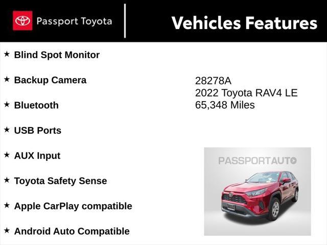 used 2022 Toyota RAV4 car, priced at $23,000