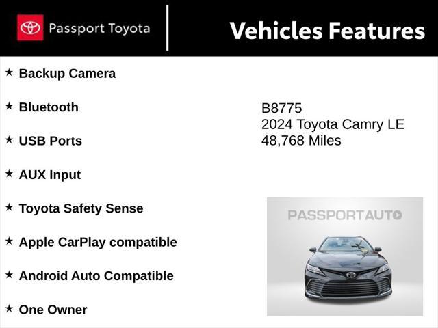 used 2024 Toyota Camry car, priced at $24,847