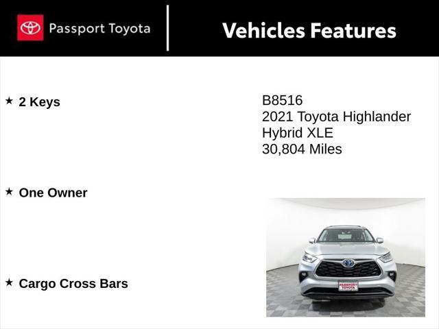 used 2021 Toyota Highlander Hybrid car, priced at $38,348