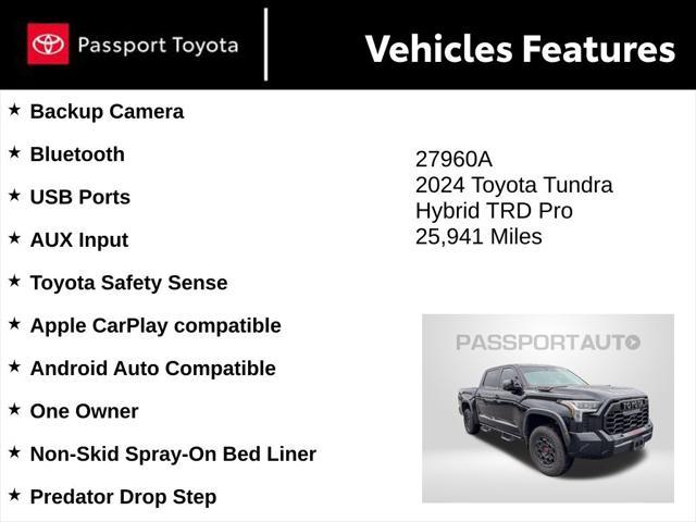 used 2024 Toyota Tundra Hybrid car, priced at $64,451
