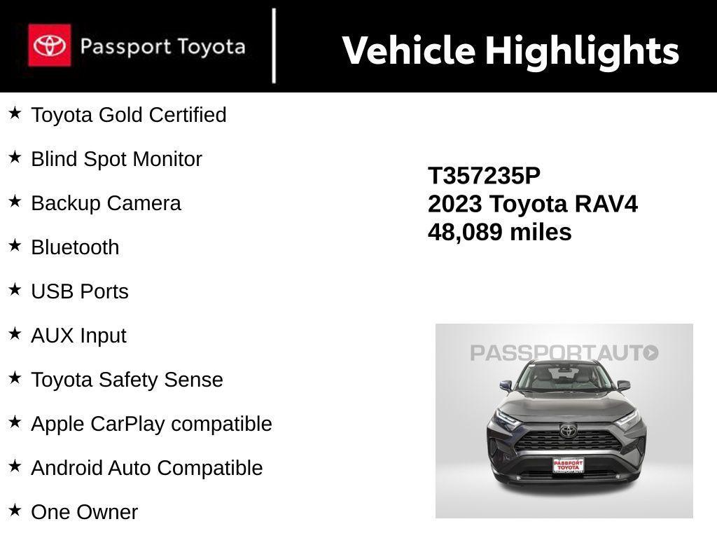 used 2023 Toyota RAV4 car, priced at $28,857