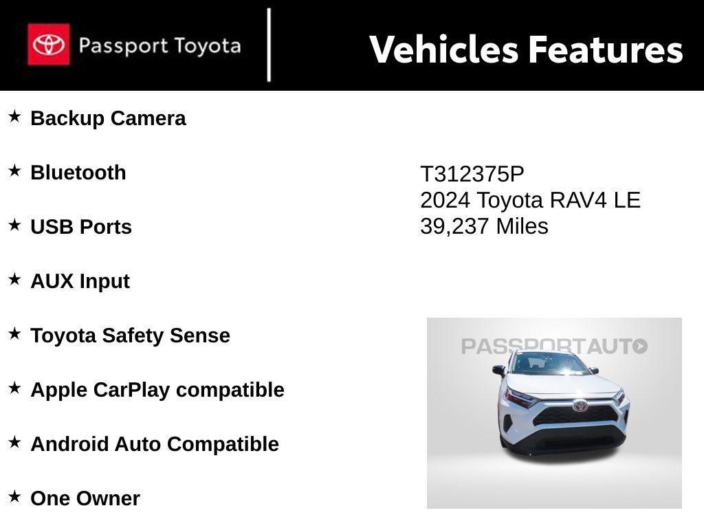 used 2024 Toyota RAV4 car, priced at $26,538