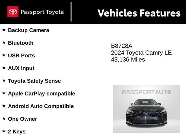 used 2024 Toyota Camry car, priced at $24,000