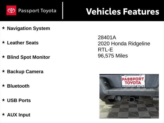 used 2020 Honda Ridgeline car, priced at $22,548