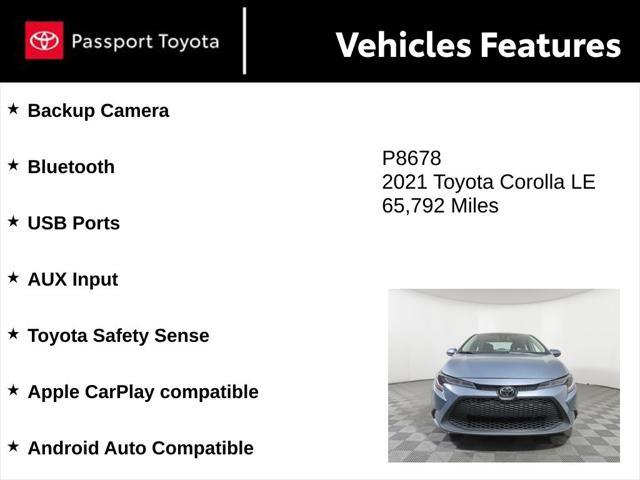 used 2021 Toyota Corolla car, priced at $17,112