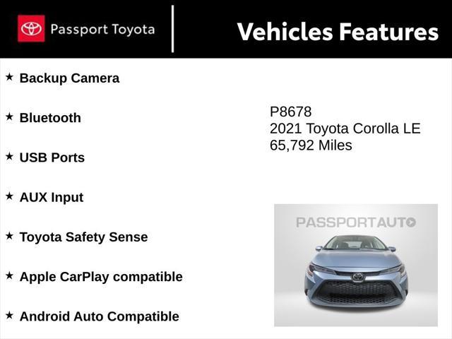 used 2021 Toyota Corolla car, priced at $17,000