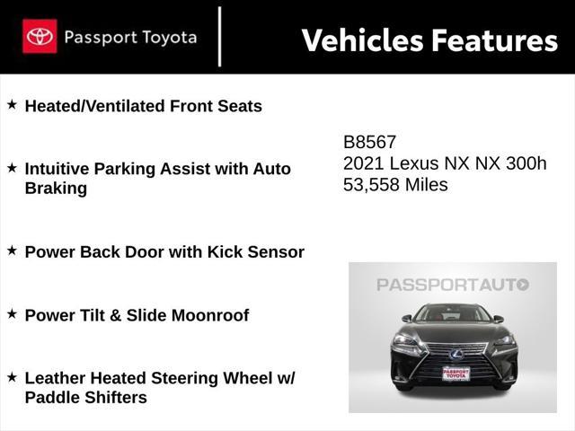 used 2021 Lexus NX 300h car, priced at $32,431