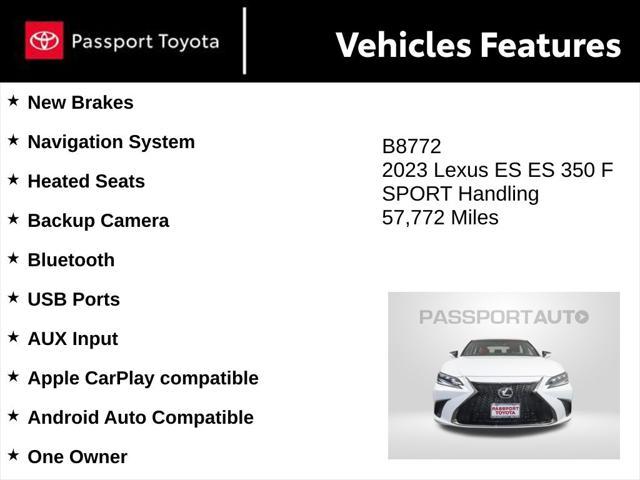 used 2023 Lexus ES 350 car, priced at $36,500