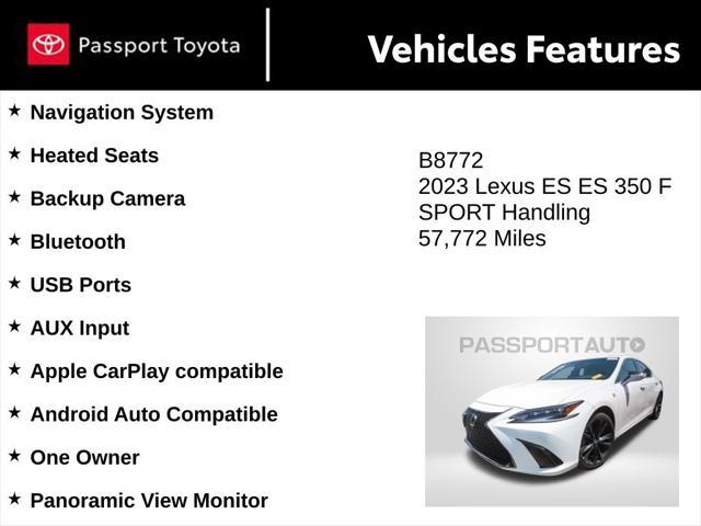 used 2023 Lexus ES 350 car, priced at $36,990