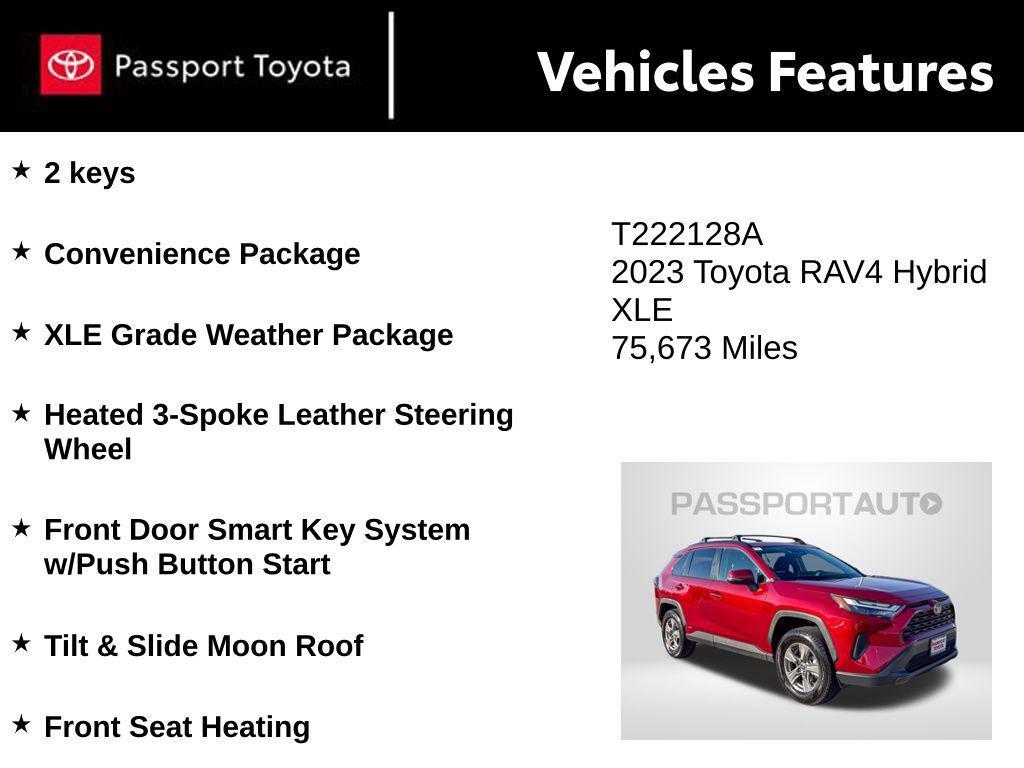 used 2023 Toyota RAV4 Hybrid car, priced at $25,182