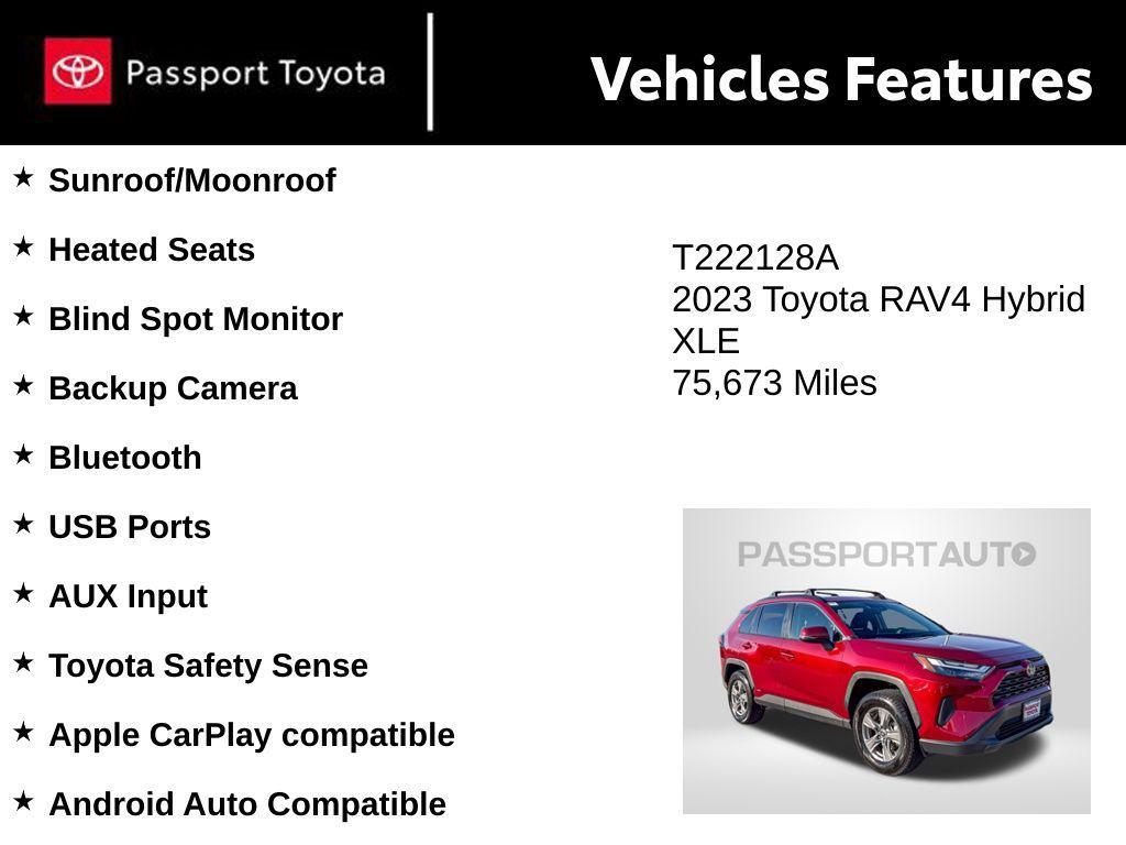 used 2023 Toyota RAV4 Hybrid car, priced at $25,182