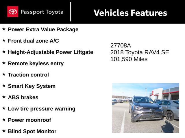 used 2018 Toyota RAV4 car, priced at $17,155