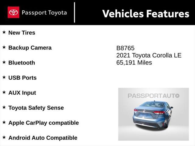 used 2021 Toyota Corolla car, priced at $17,490