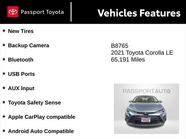 used 2021 Toyota Corolla car, priced at $16,914