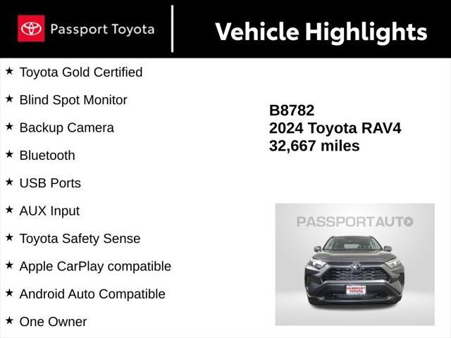 used 2024 Toyota RAV4 car, priced at $32,000