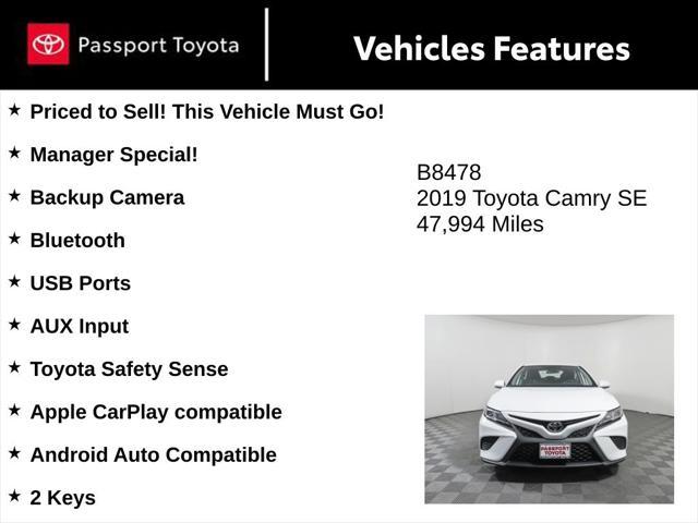 used 2019 Toyota Camry car, priced at $20,332