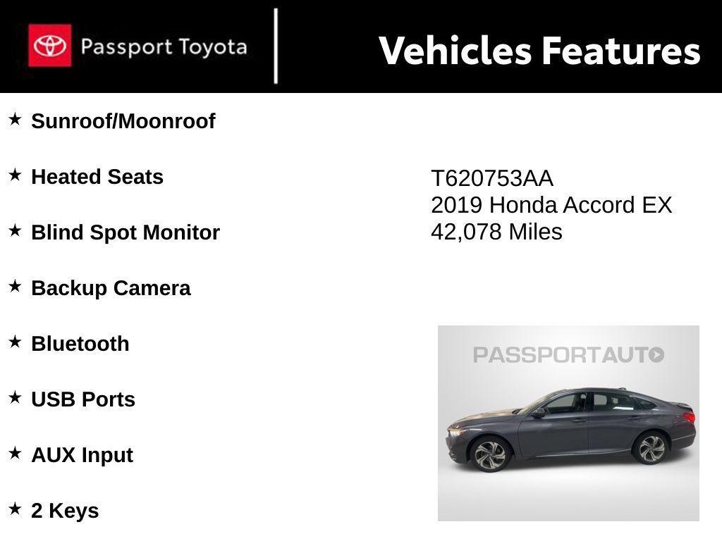 used 2019 Honda Accord car, priced at $21,000