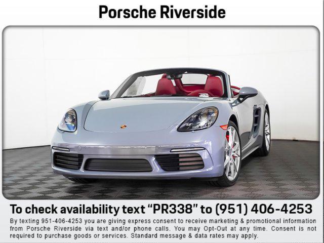 new 2025 Porsche 718 Boxster car, priced at $108,805