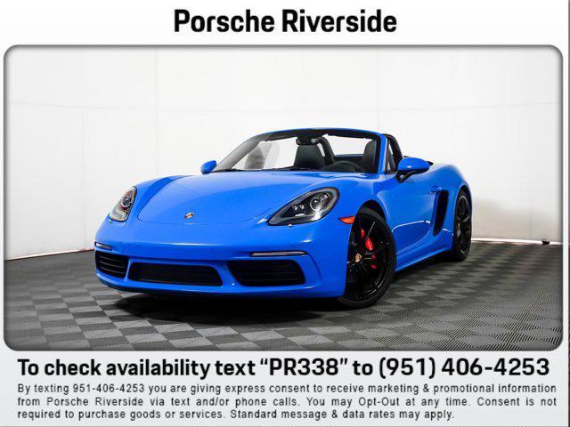 new 2025 Porsche 718 Boxster car, priced at $105,475