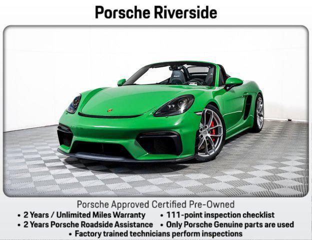 used 2021 Porsche 718 Spyder car, priced at $122,981