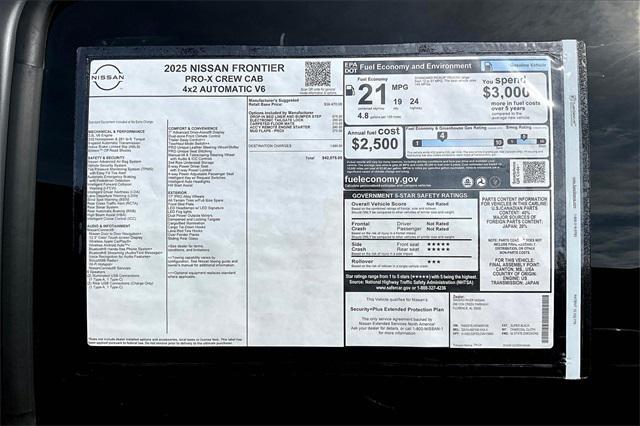 new 2025 Nissan Frontier car, priced at $37,203