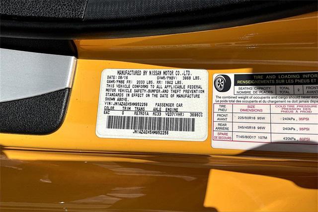 used 2017 Nissan 370Z car, priced at $22,900